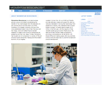 Tablet Screenshot of momentum-biosciences.com